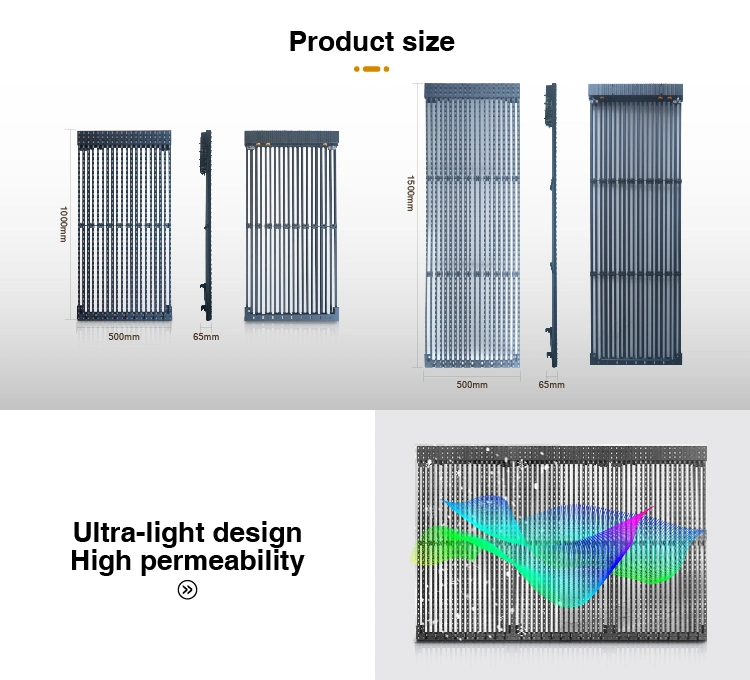 Waterproof Grid LED Pixel Flexible LED Mesh Screen for Outdoor LED Display Advertising