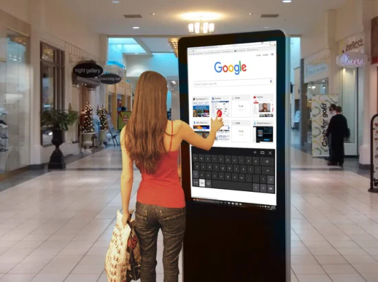 Напольный ЖК-экран самообслуживания для рекламы, ЖК-цифровые вывески, Quad CCTV, ЖК-монитор, светодиодный экран для наружной рекламы